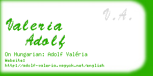 valeria adolf business card
