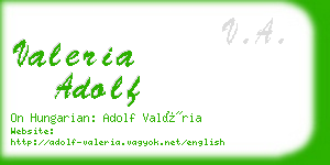 valeria adolf business card